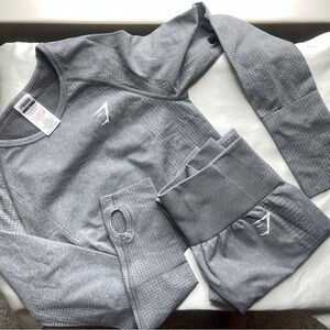 Gymshark Vital Seamless Work Out Set - Charcoal